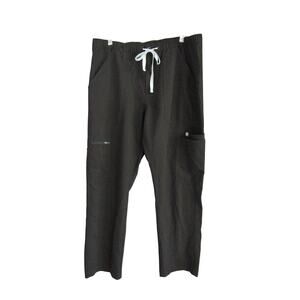 Figs Technical Collection Scrub Pants Mens L Short Black Straight